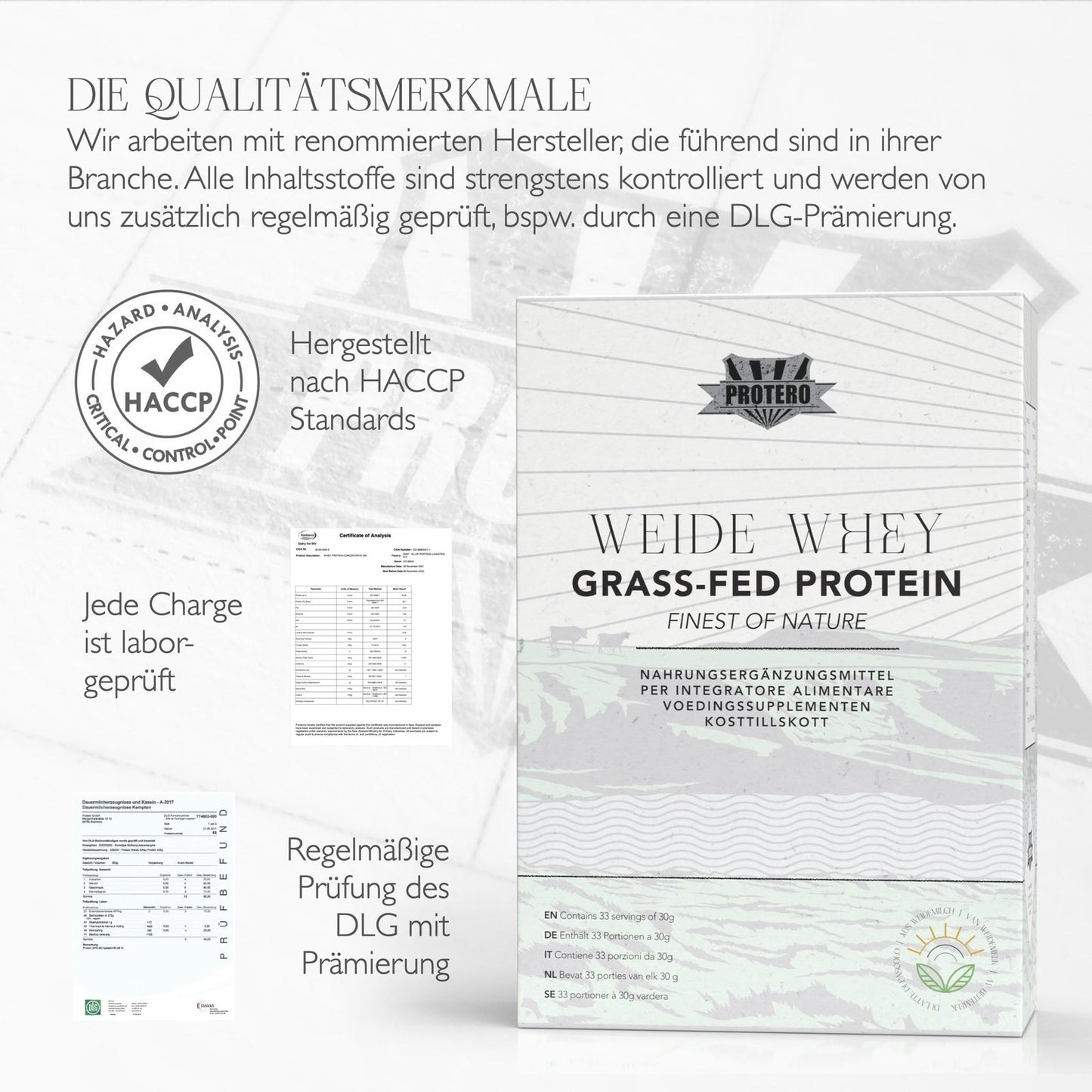 Grass-fed Whey Protein High Fat - no additives